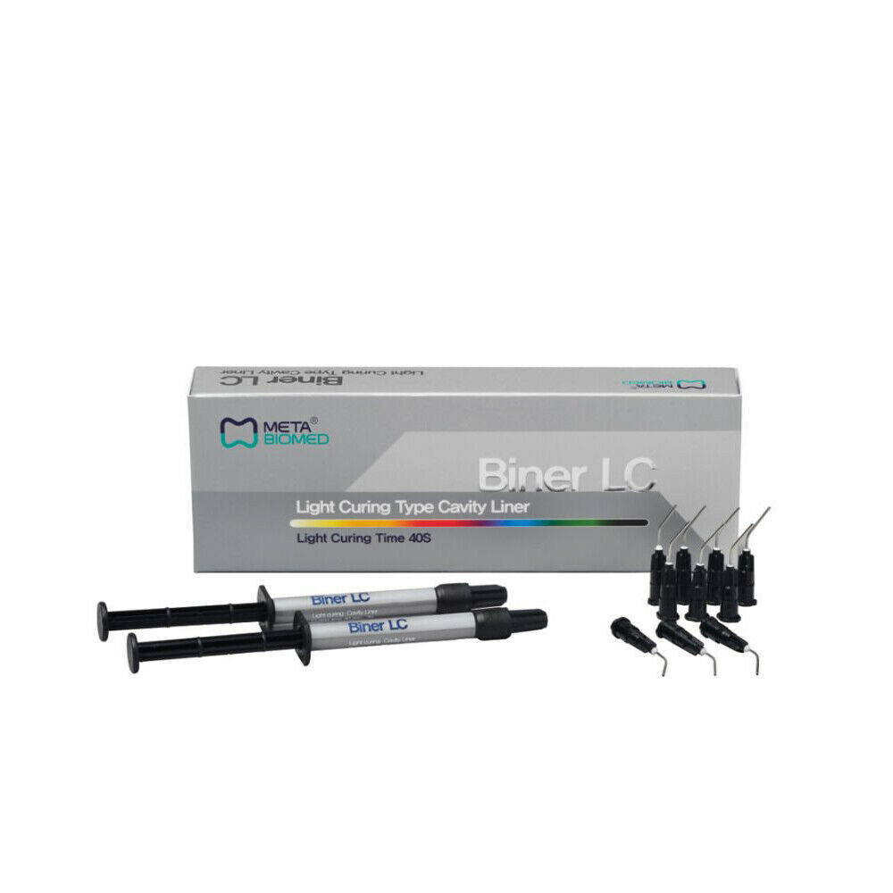 10 Pack of Meta Biner LC Light Cured Radiopaque Fluoride Releasing Cavity Liner