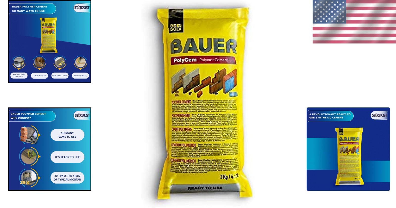 Instant Polymer Cement 2kg – Ready-to-Use for Versatile Repair & Strong Adhesion