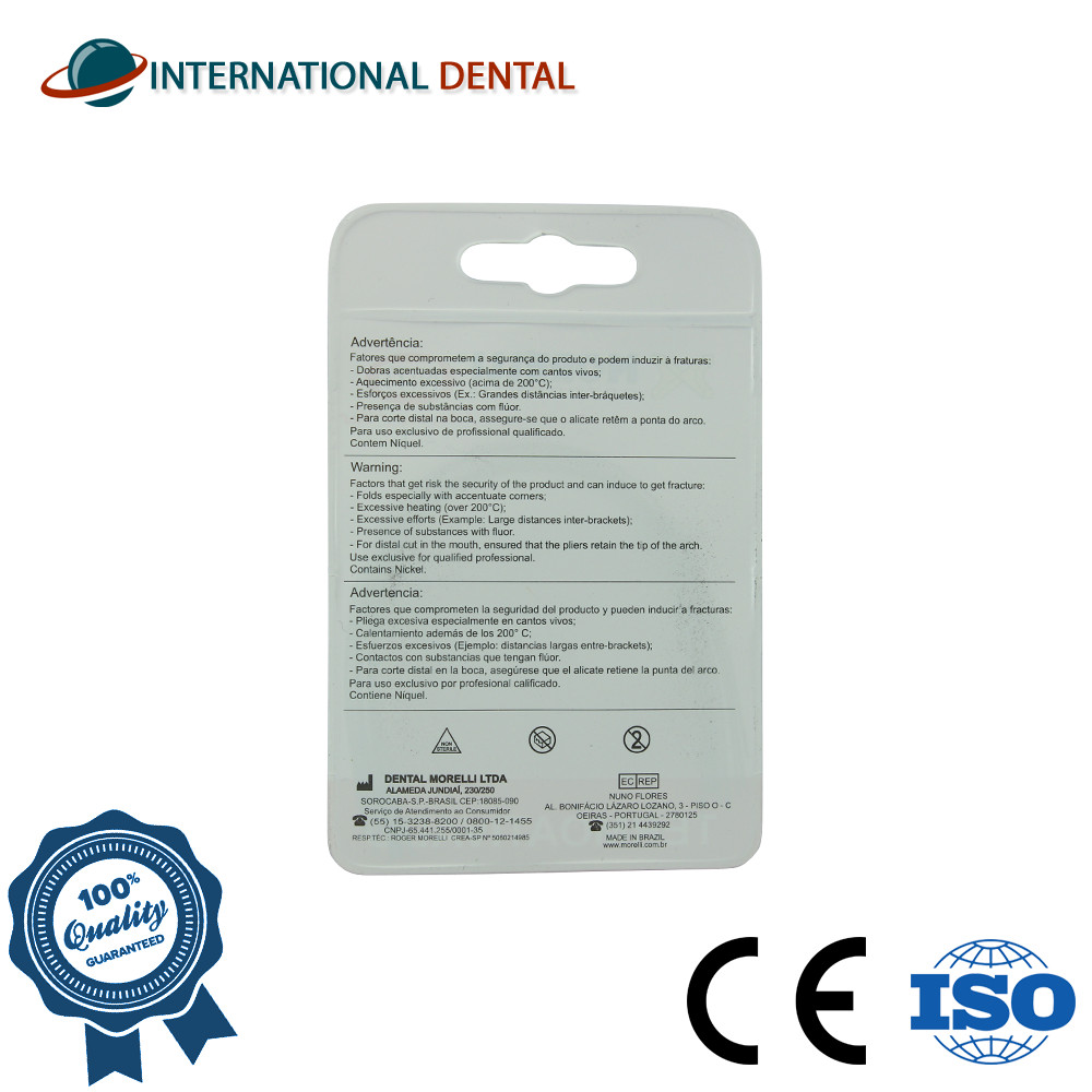 Orthodontic Dental Morelli NiTi Thermo-Plus Rectangular Archwire Intra0ral Arch