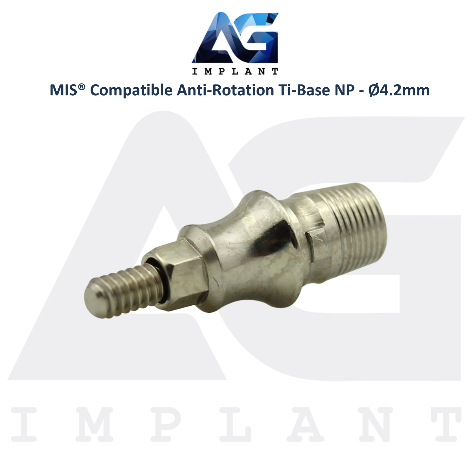 x5 Ti-Base Anti-Rotation Ø4.2mm NP Compatible with MIS® Int Hex System 2.10mm