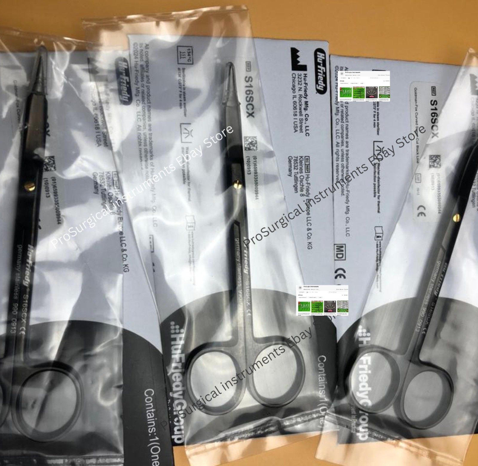 HU FRIEDY Goldman Fox Curved Super Cut Scissor Black Line S16SCX