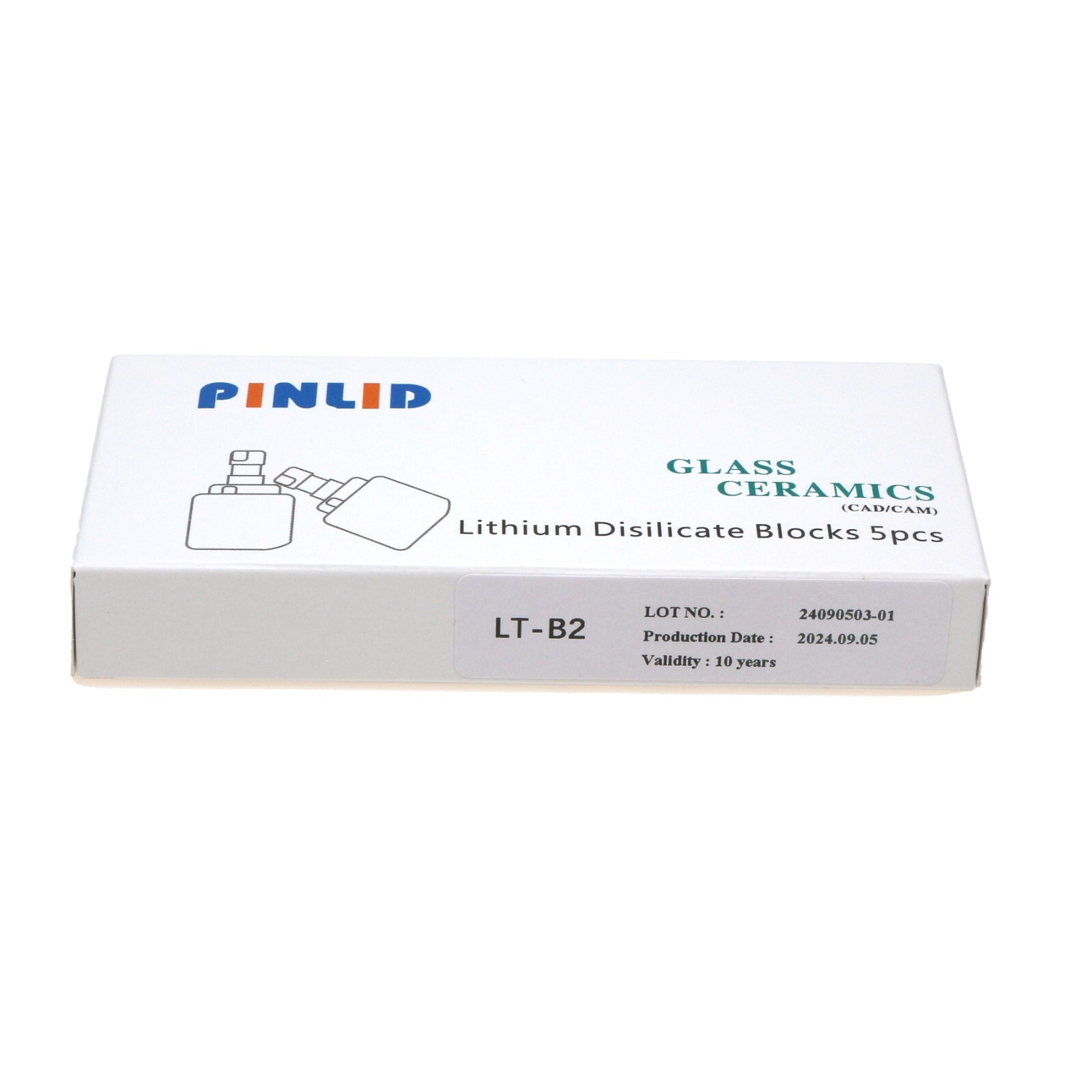 US C14 Lithium Disilicate Dental Emax Glass Ceramic CAD/CAM Blocks HT LT 5/Box