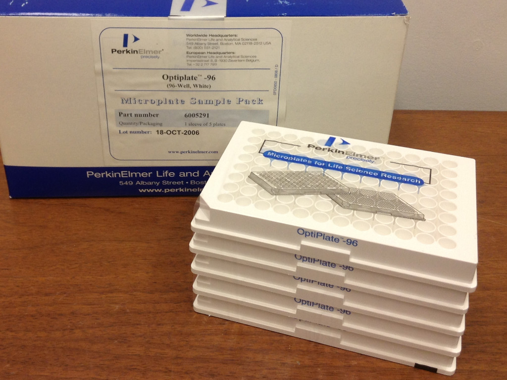 PerkinElmer – P/N: 6005291 – OptiPlate 96 – White Microplates Sample – 5 Plates