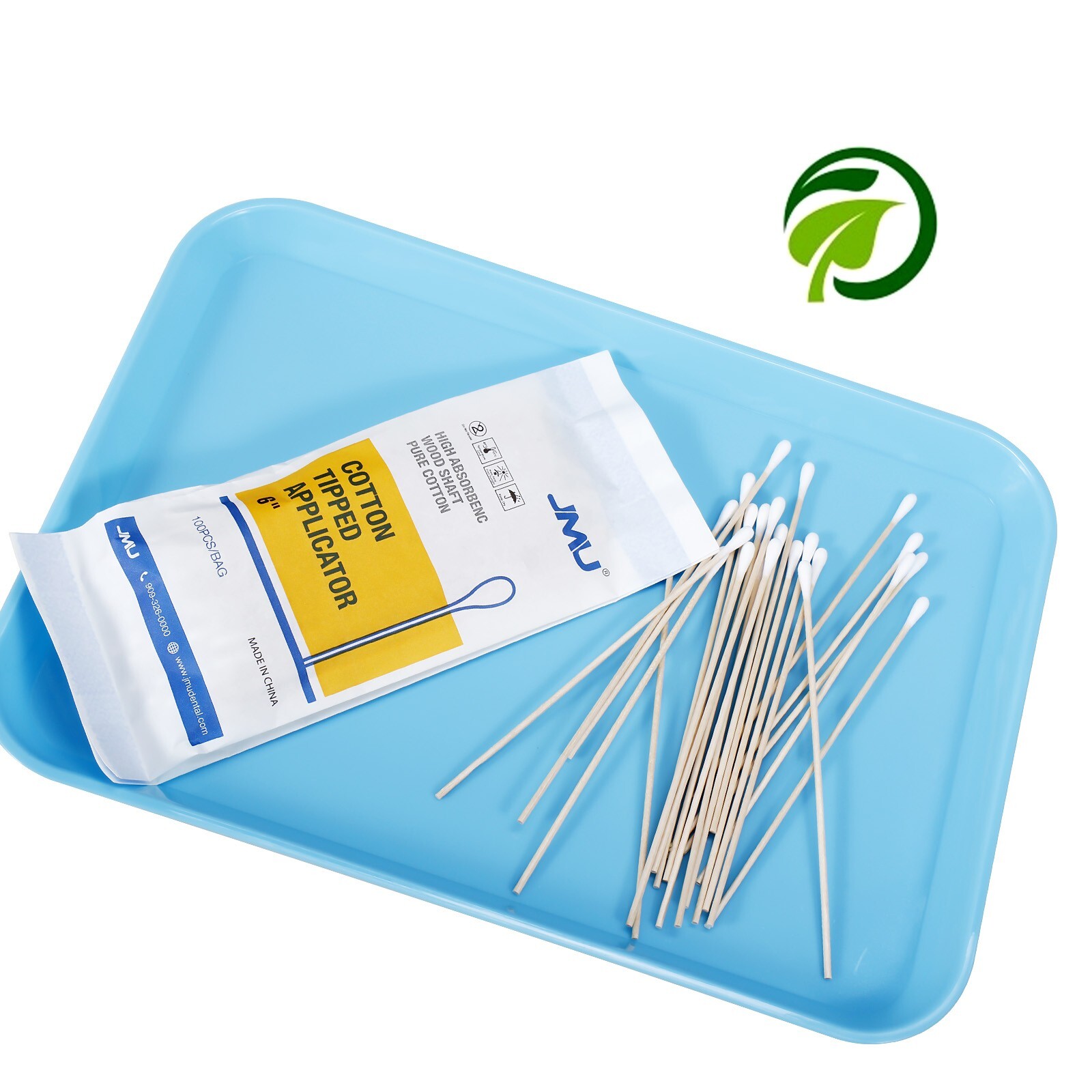 Case of 10000, Medical Cotton Swabs 3″ Cotton Tipped Applicators Non-sterile