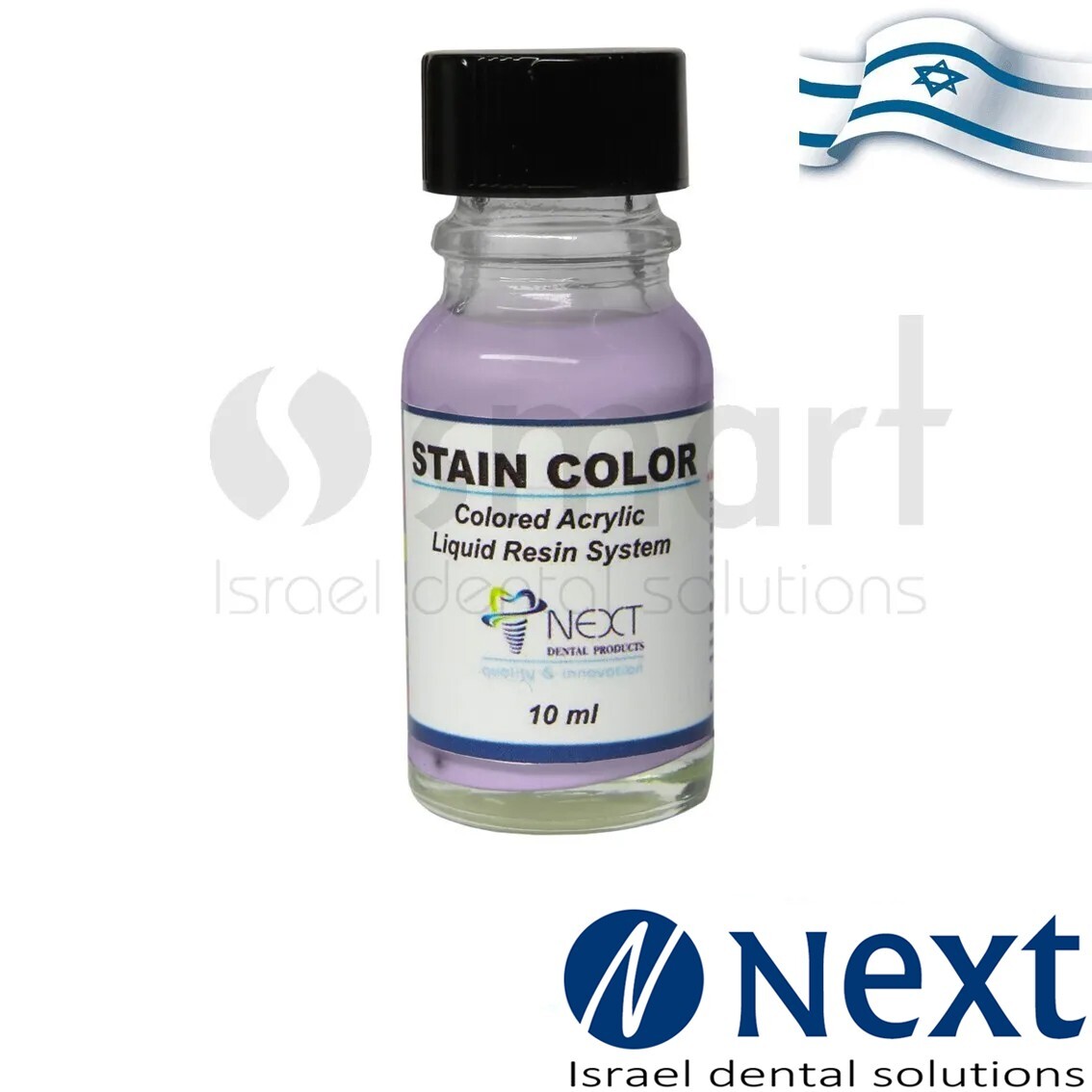 Dental Stain Color teeth shade acrylic liquid resin system Violet 10 ml Israel