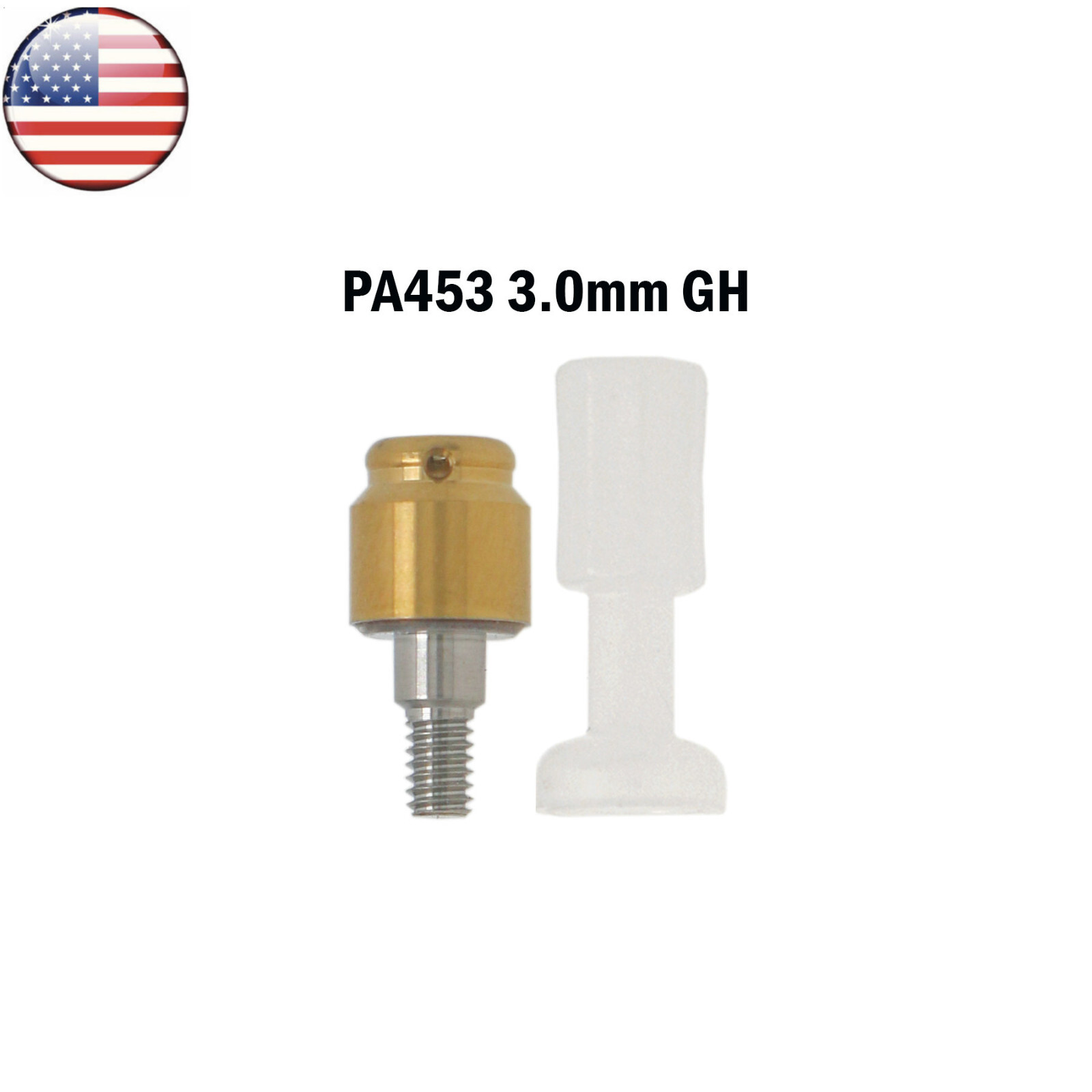 US Dental Locator Abutment Male Cap Implant Tool fits Zimmer PAØ4.5mm Removable