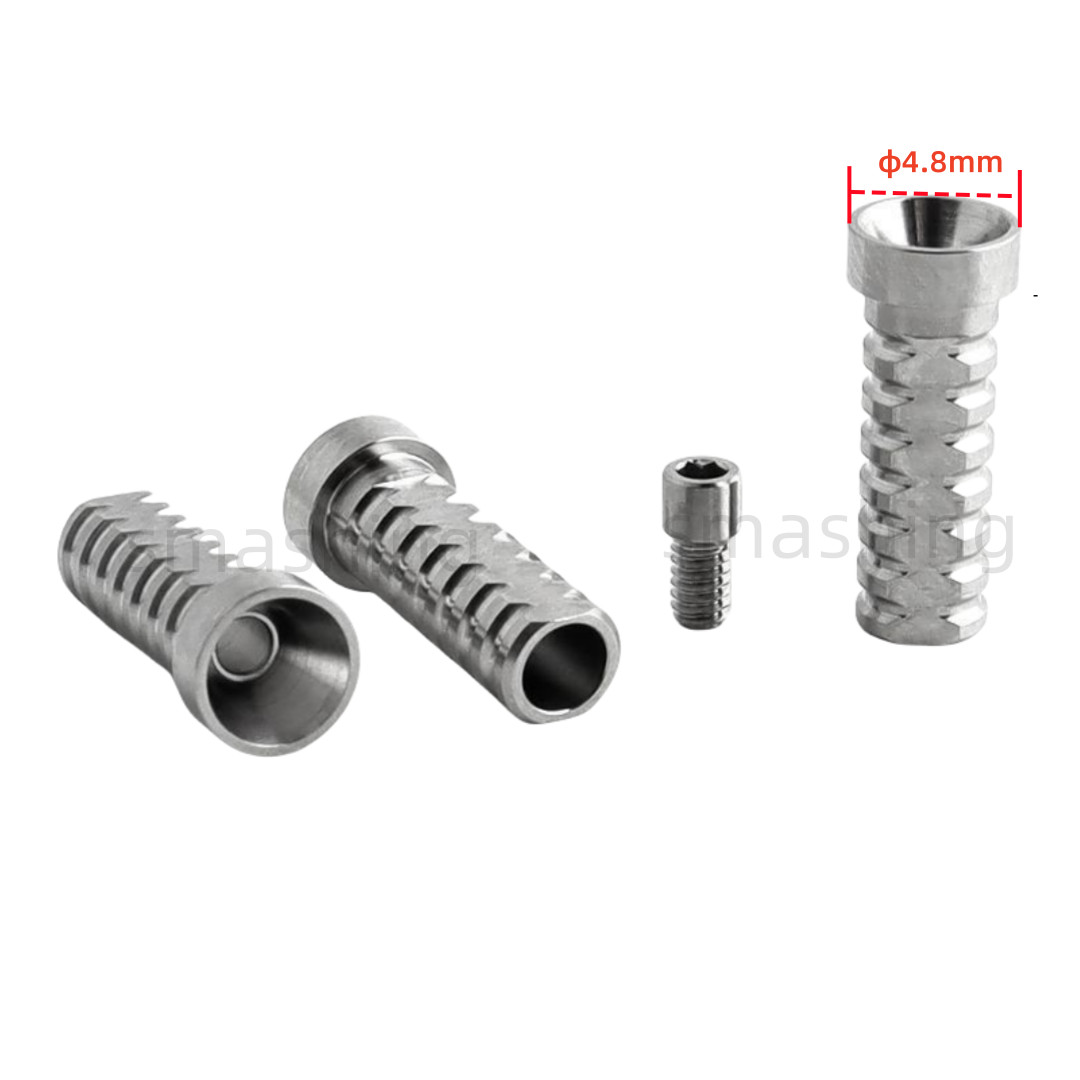 Titanium Temporary Cylinder Ti MU Sleeve Multi Unit 4.8mm Abutment Fit With Oss
