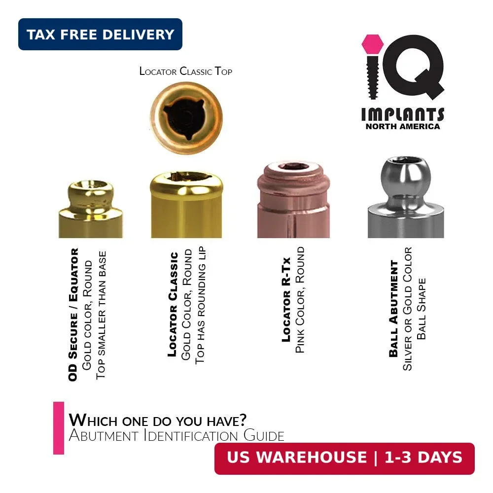 Locator Genuine Original Replacement Male Retention Inserts Caps, Extended Range