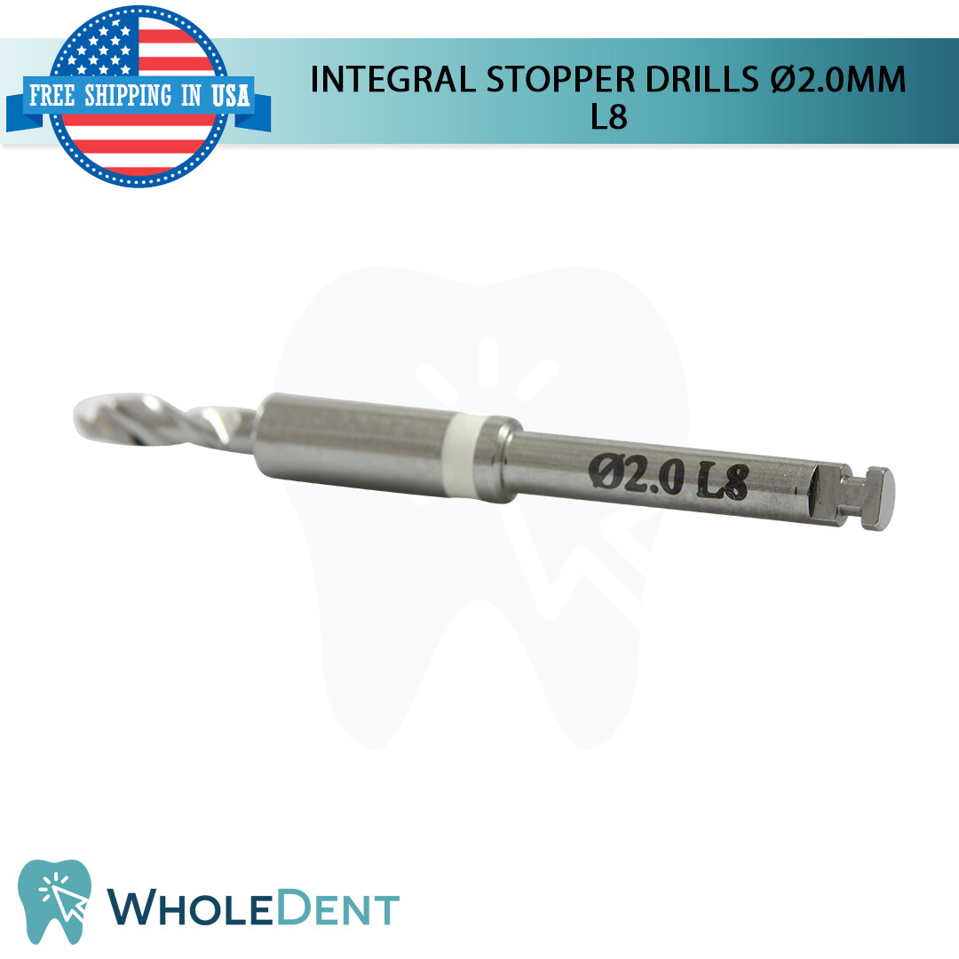 Surgical Integral Stopper Drill Ø2.0 External Irrigation Dental Implant