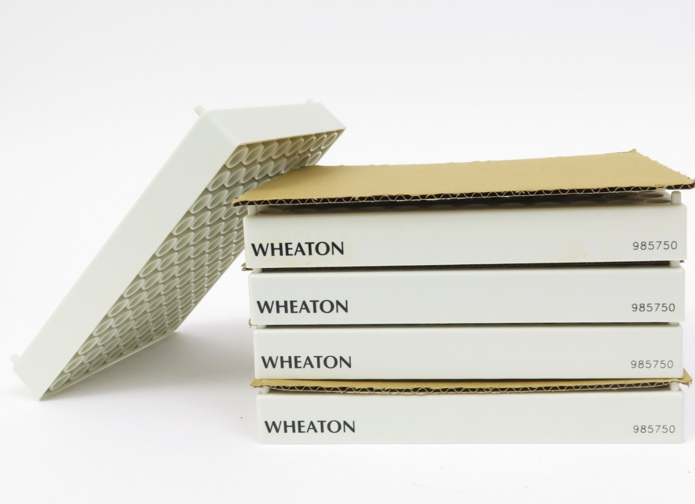 DWK Life Sciences Wheaton 985750 96-Position Polypropylene Vial Rack 9.5mm 5Pk