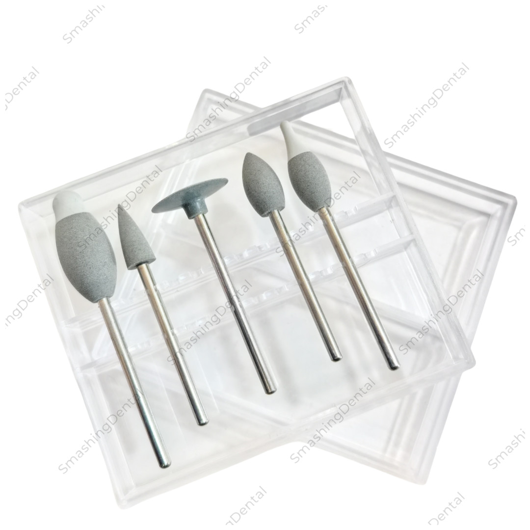 Dental Zirconia Contouring Kit Pre-sintered Zirconia Shaping Bur Polisher 2-in-1