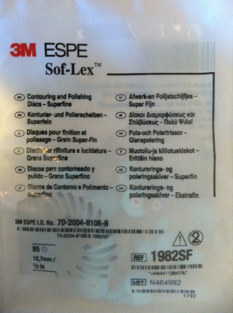 3M Sof-Lex soflex Discs Pack of 85 Black Series 1982SF 1/2″ 12.7mm Dental