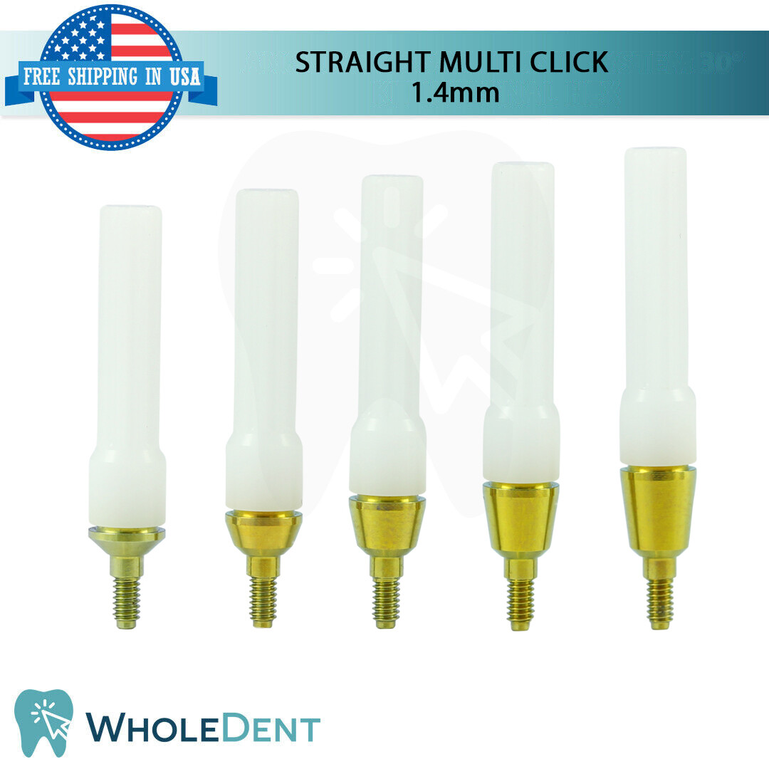 1X Straight Multi Unit 1.4mm Abutment Attachment Internal Hex 2.42mm Dental