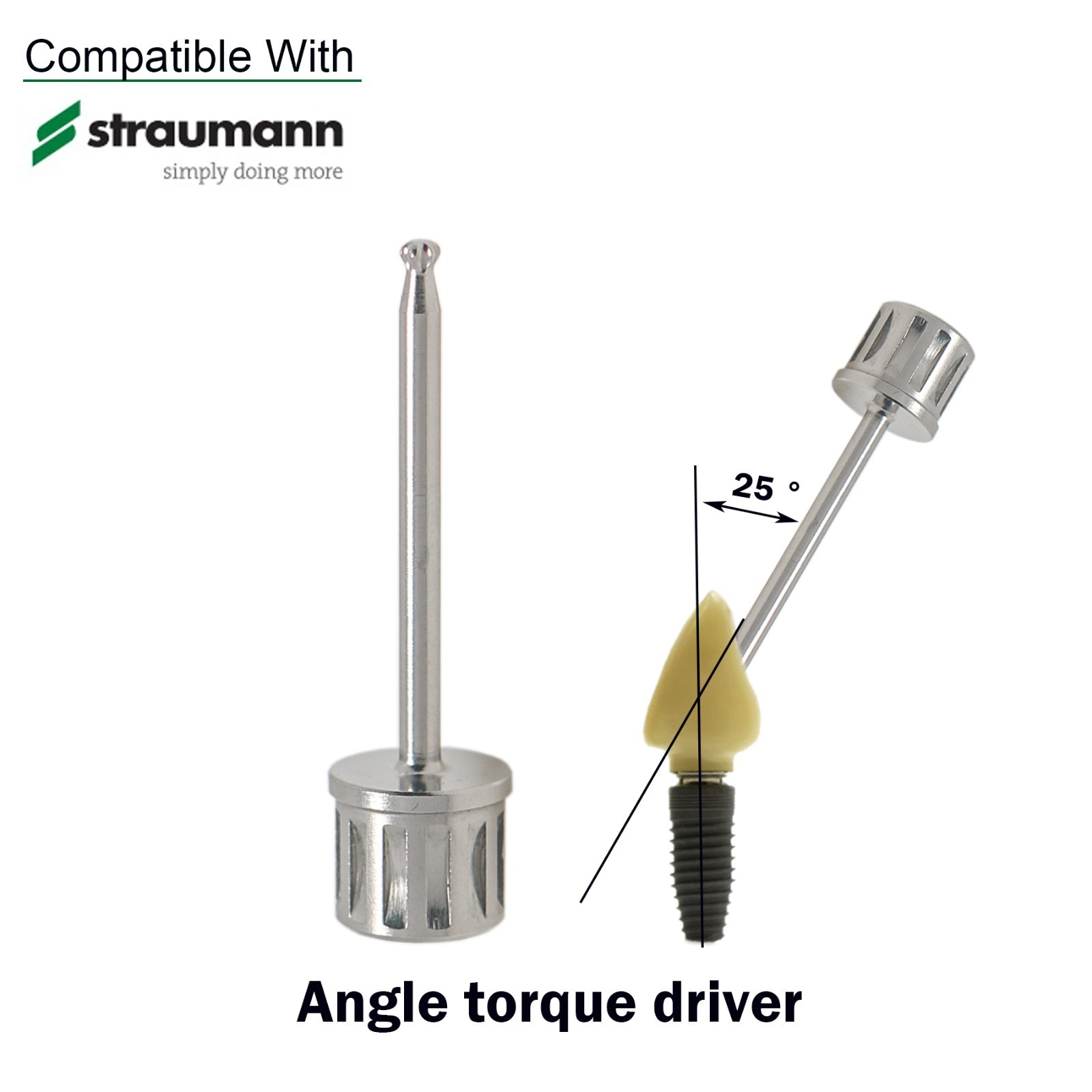 Implant Screwdriver Angulated Screw Channel Driver For Hiossen Nobel MIS Astra
