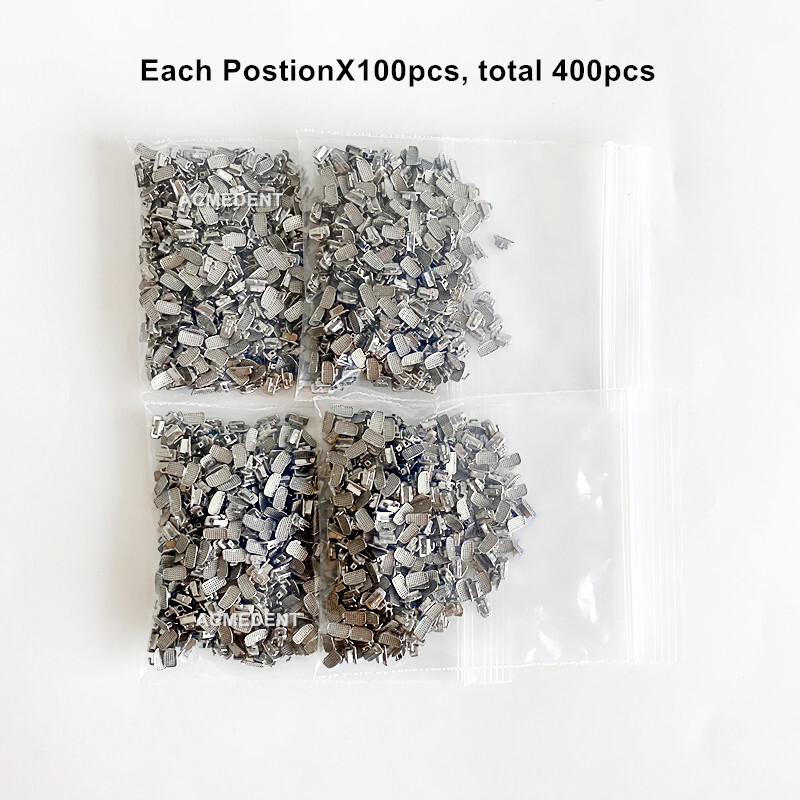400Pcs Dental MIM Buccal Tubes Monoblock One Tube 1st Roth 022 16# 26# 36# 46#