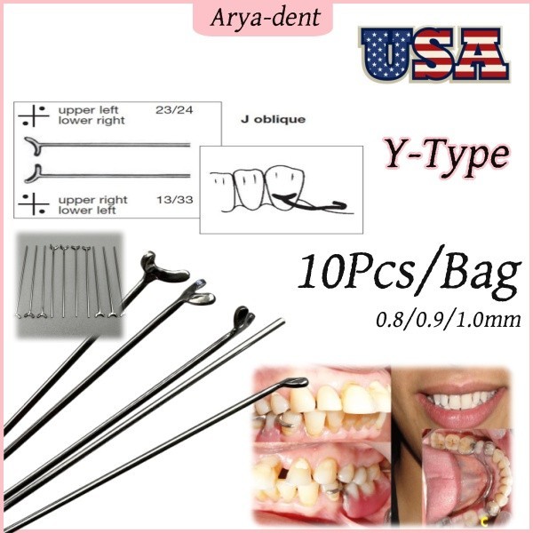 Dental Ortho Oblique Bars Clasps Y-Type Retainer J Clasp Tooth Hold Position
