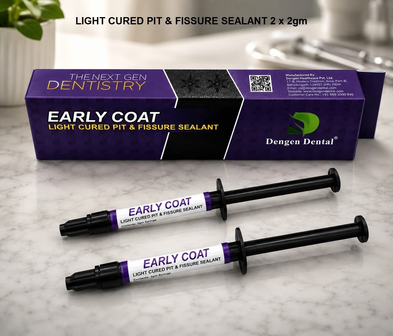 Dental EARLY COAT LC Pit & Fissure Sealant 2 x 2gm Syr Pack