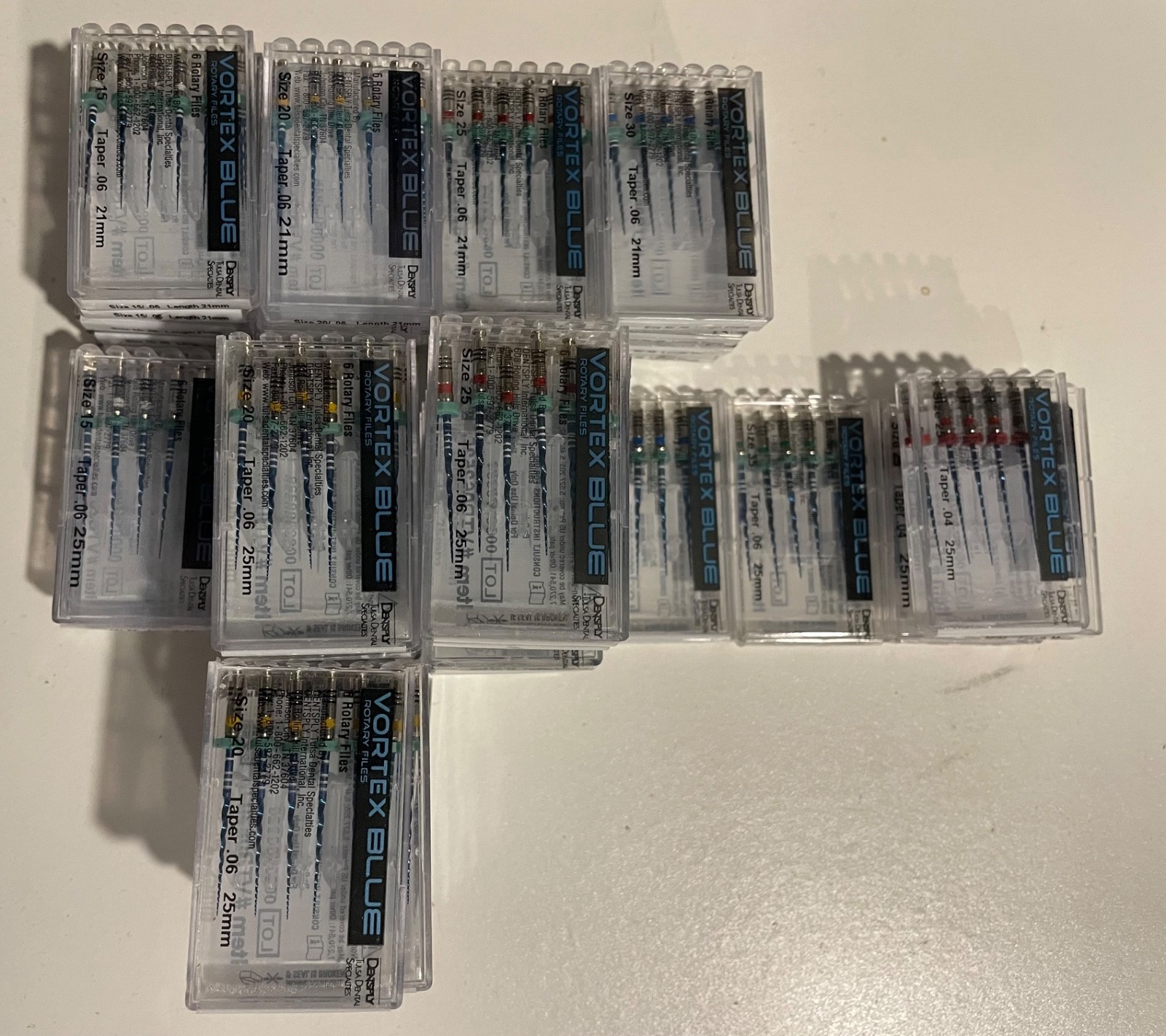 Dentsply Vortex Blue Rotary Endodontic Files -48 NEW Unopened boxes in the Lot