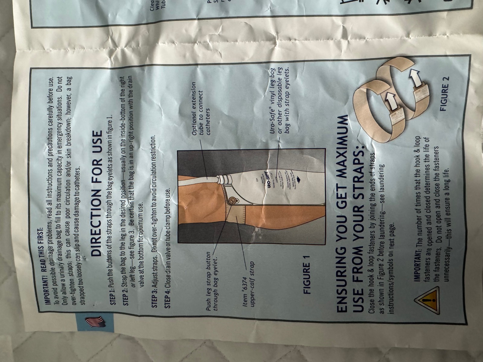 Urocare Urinary Drainage Bag Kit with Leg Straps