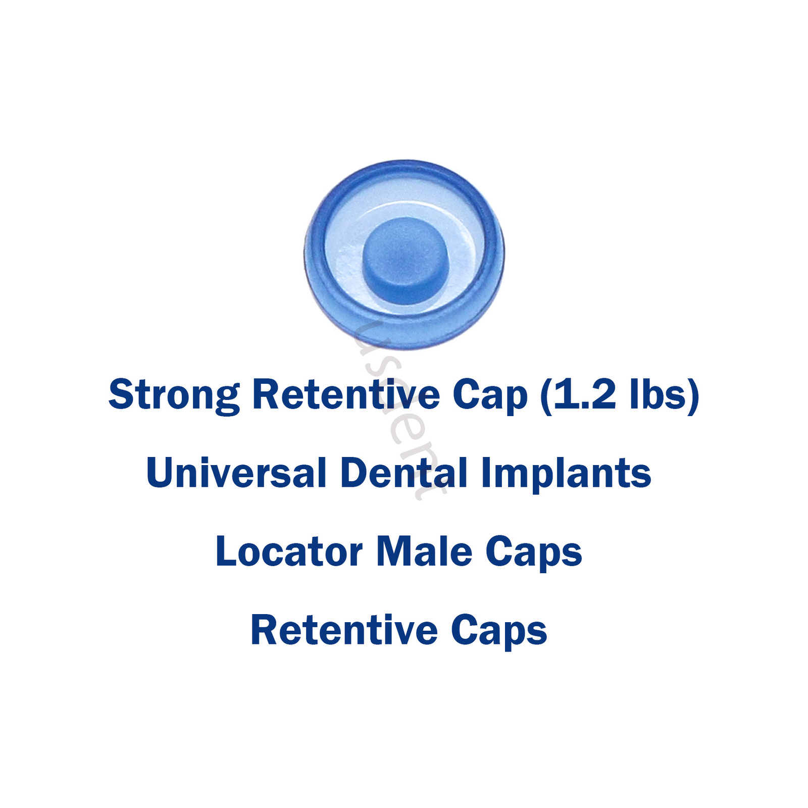 5pcs/1set Dental Overdenture Male Caps Style Metal Housing Retention Locator