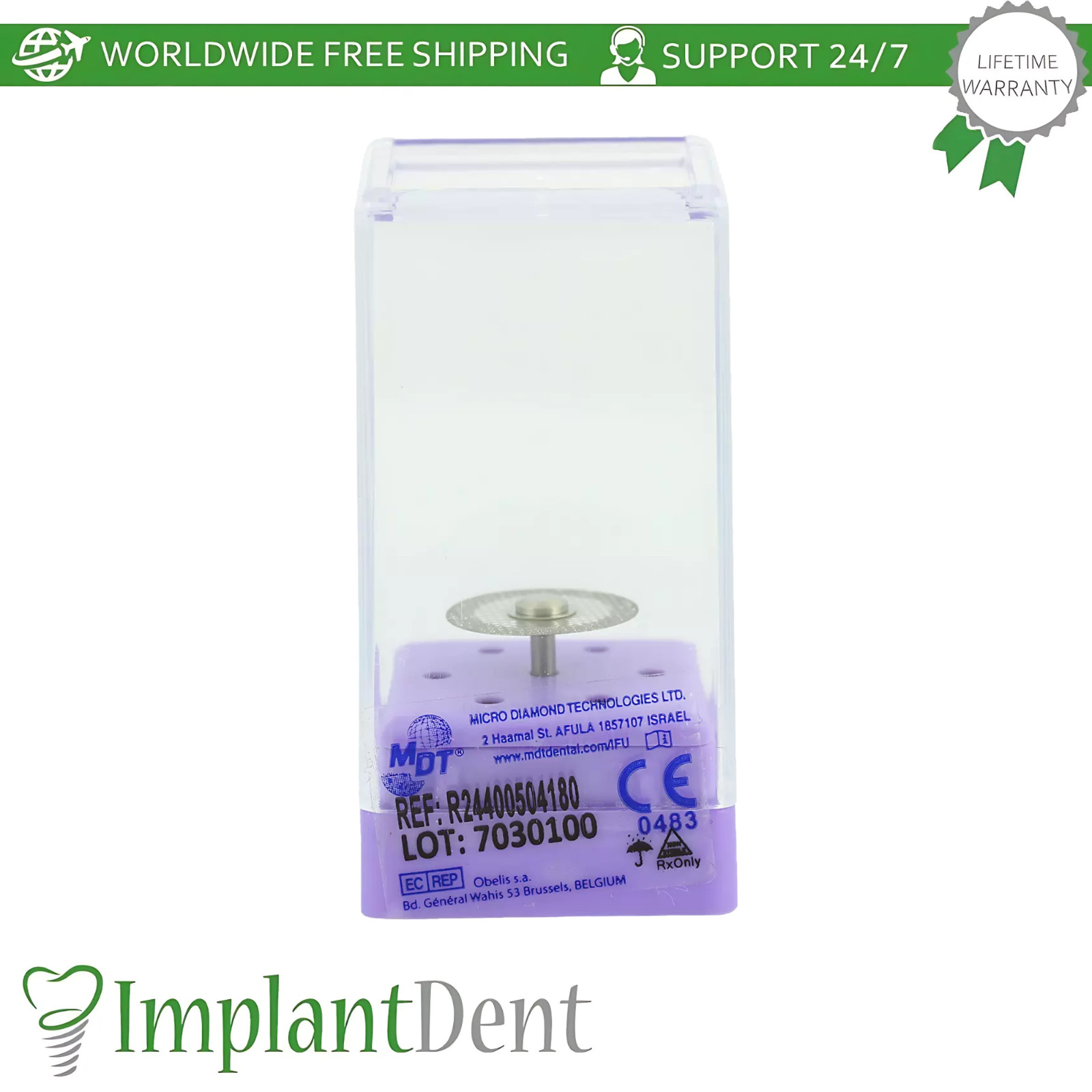 MDT Dental Extra Fine Grit Diamond Coated Double Sided Open Mesh Super Flex Disc