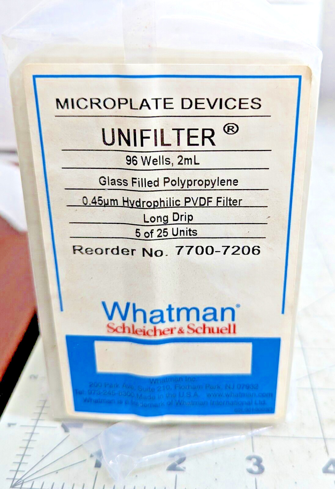 5 Pack) 96-Well 2mL Hydrophilic Filter Bottom Microplate UNIFILTER 0.45µm [A2B1