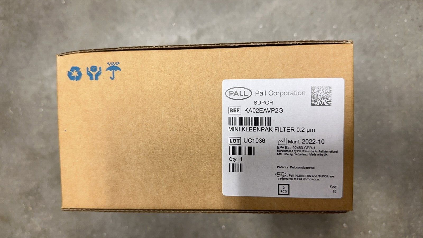 Pall KA02EAVP2GMINI KLEENPARK NOVA Filter 0.2um MFG 2022 NEW