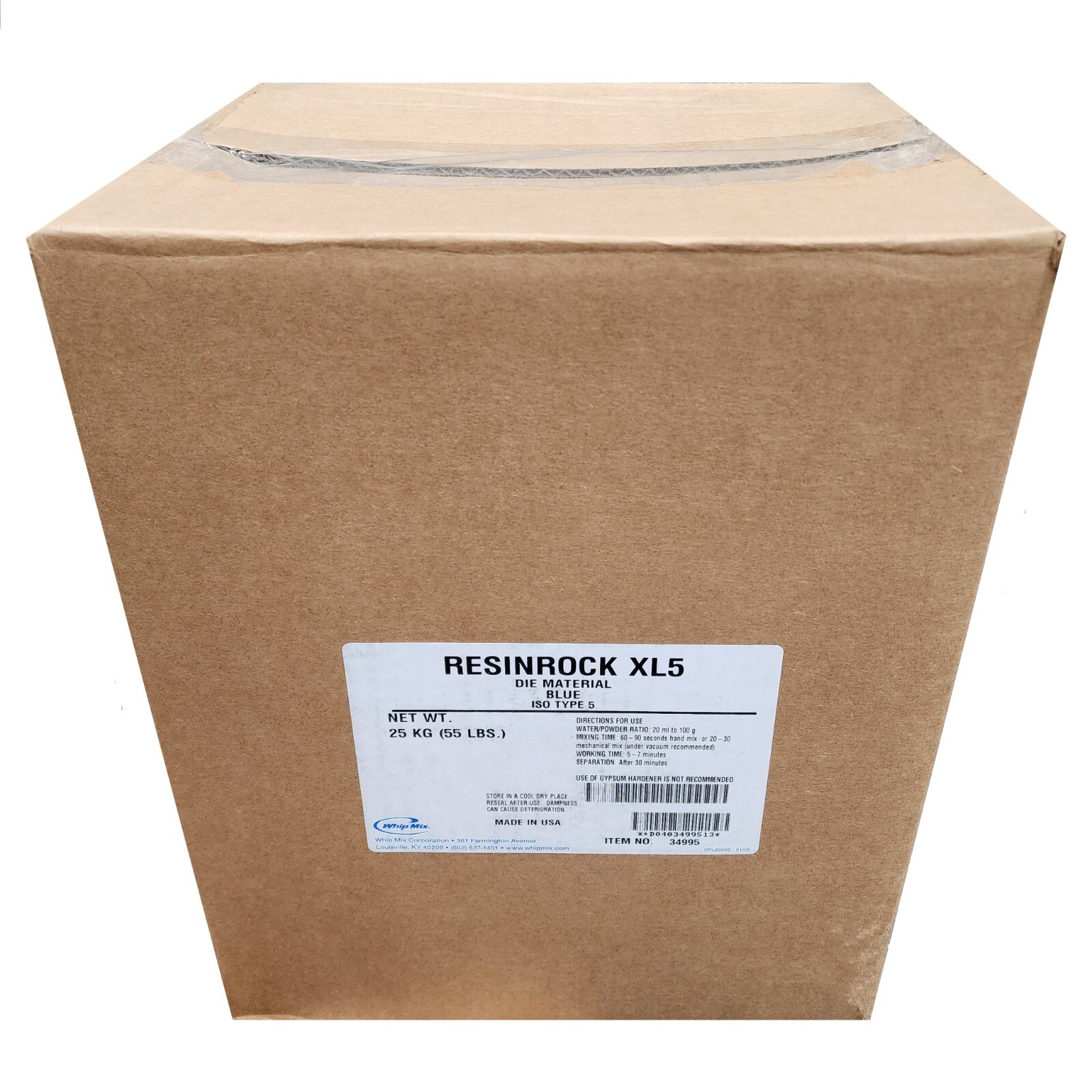 *1-Pack* Whip Mix ResinRock Die Material ISO Type 5 Blue 55 LBS 34995