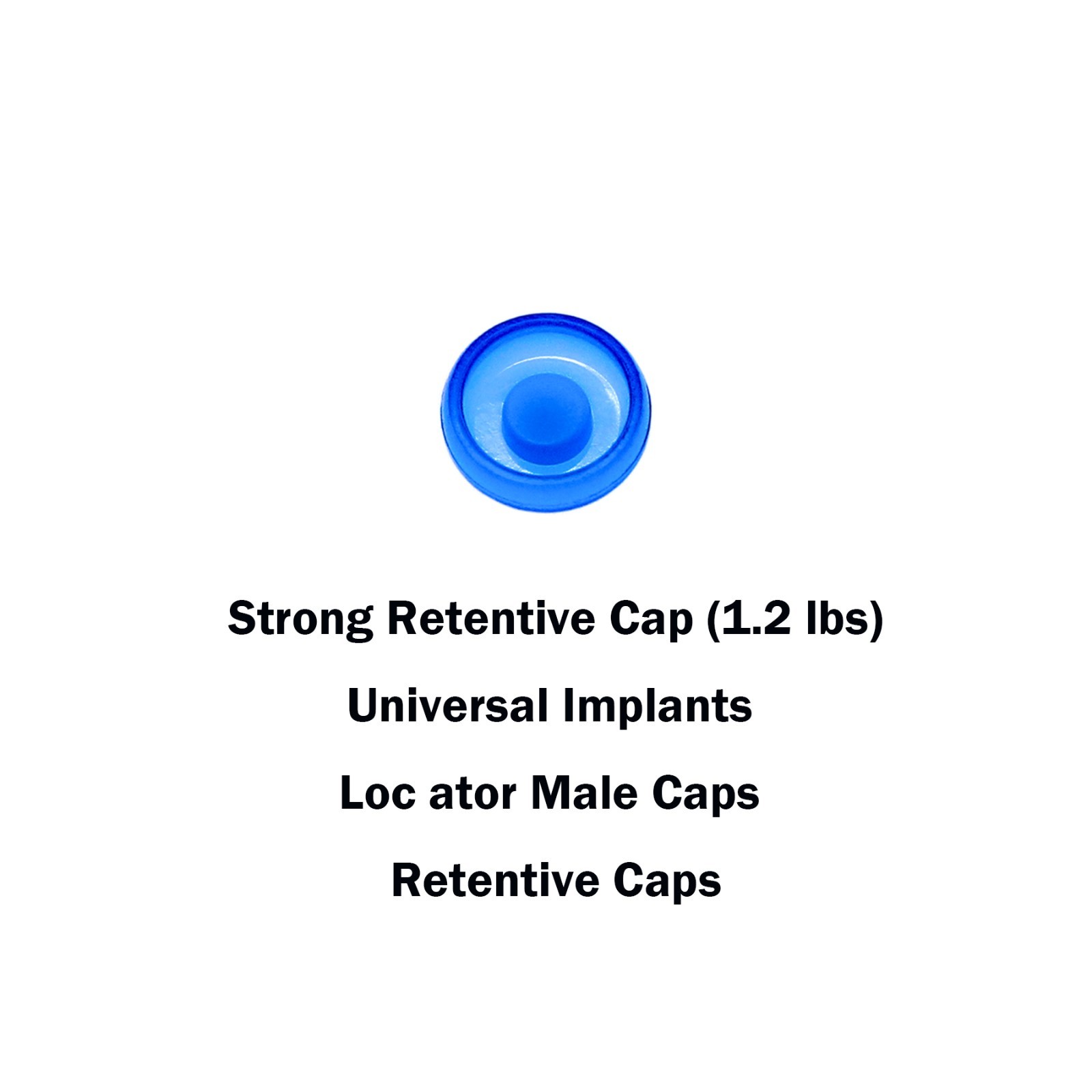 10Pcs Dental Overdenture Locator Abutments Retention Caps For Implant Inserts