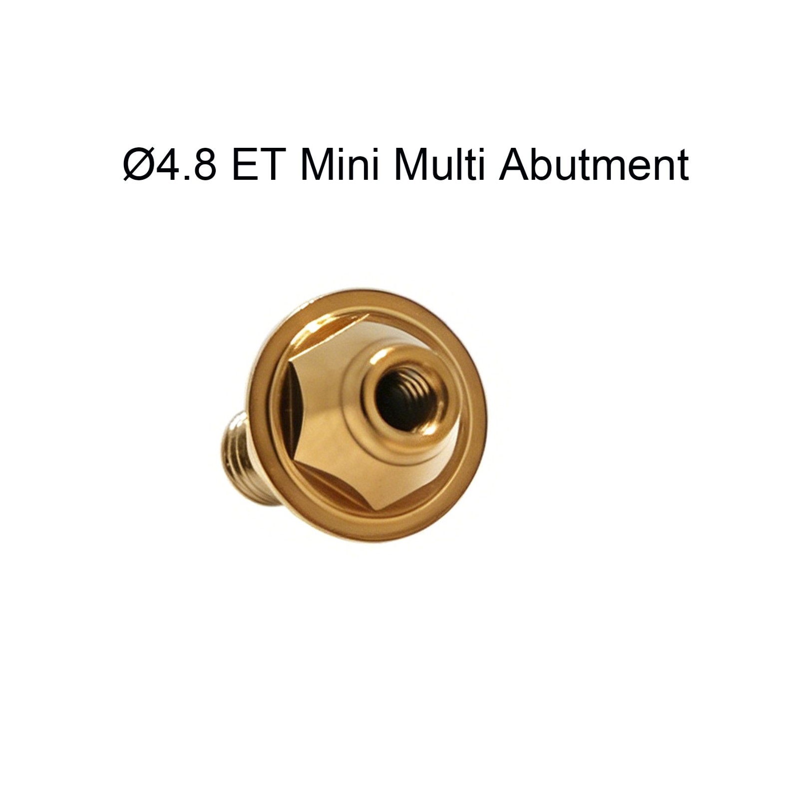 Dental Titanium multi unit straight abutment D4.8 MU for bridge fits Hiossen OSS
