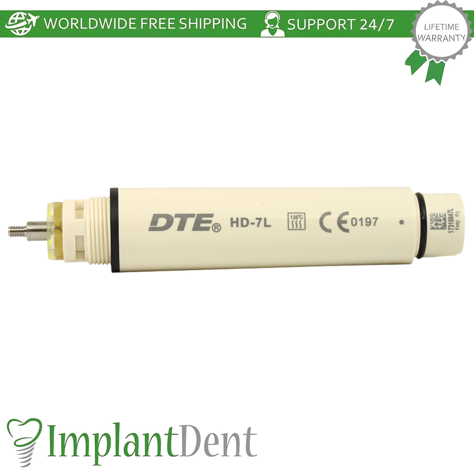 Ultrasonic Piezo Scaler Detachable Dental Tool Handpiece Piezoelectric Type