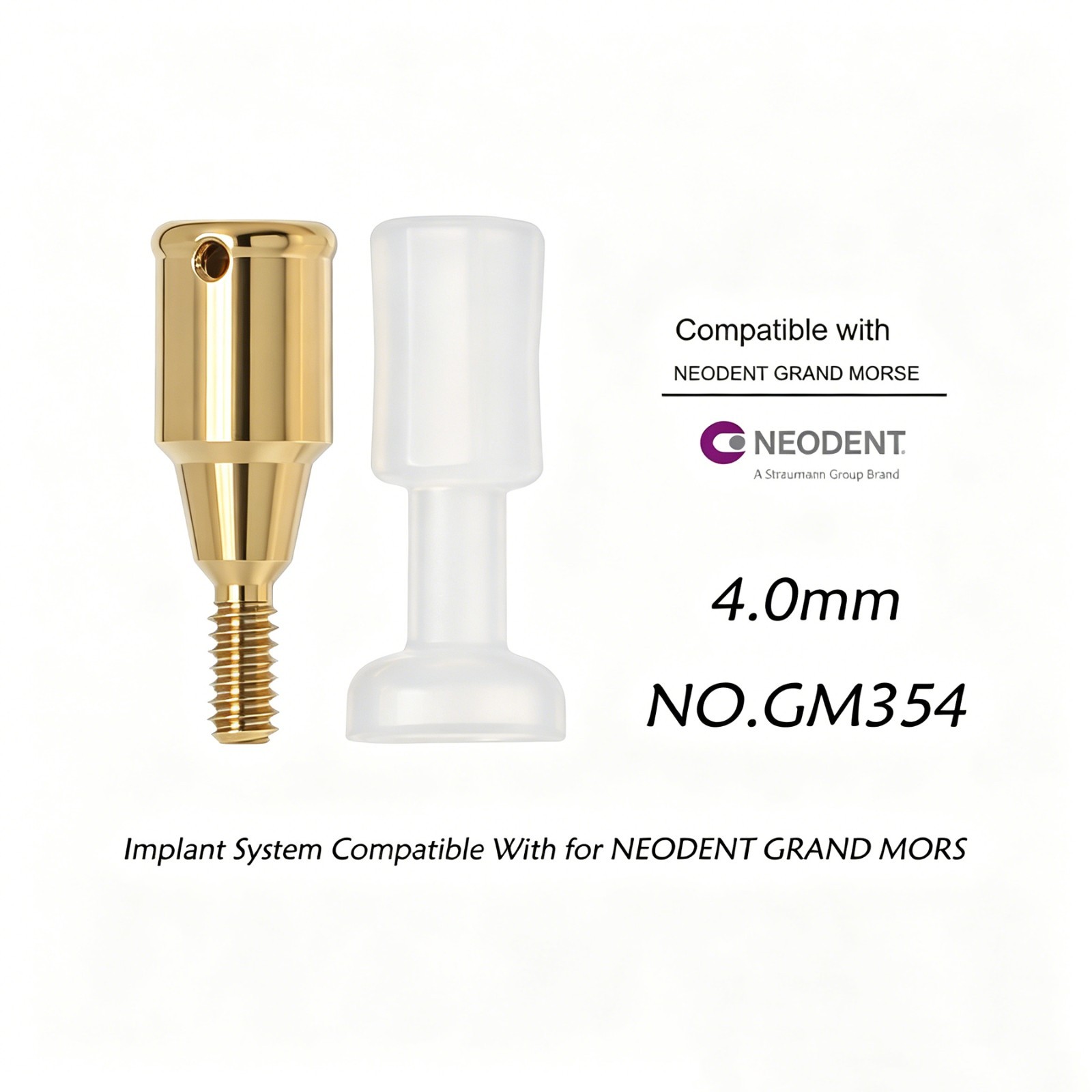 Neodent GM Overdenture Abutment Removable Anchor for NEODENT GRAND MORSE 1-6mm G