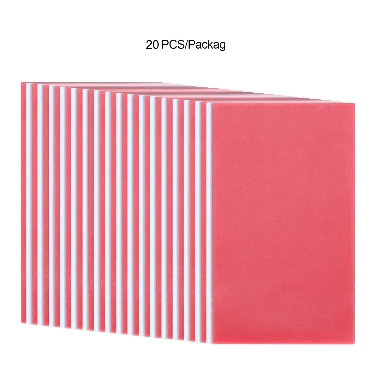 20 Sheets Dental Base Plate Wax Molding Casting Wax Sheet Denture Material Red