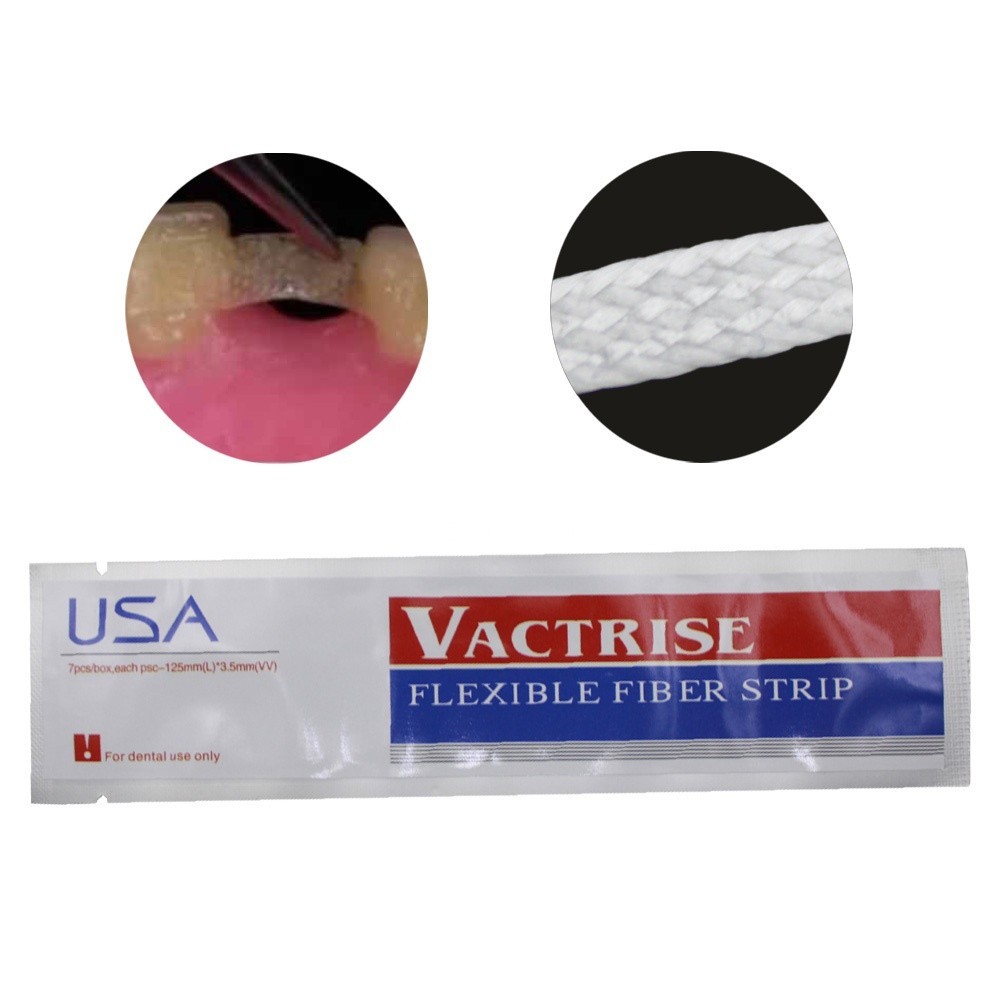 Dental Glass Fiber Strip Flexible Light Cure Teeth Restorative Fixation Ribbon