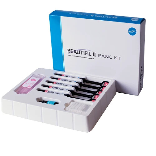 Shofu Beautifil Basic Nano Universal Dental Composite Kit 5x4gm Syr and Bond 6ml