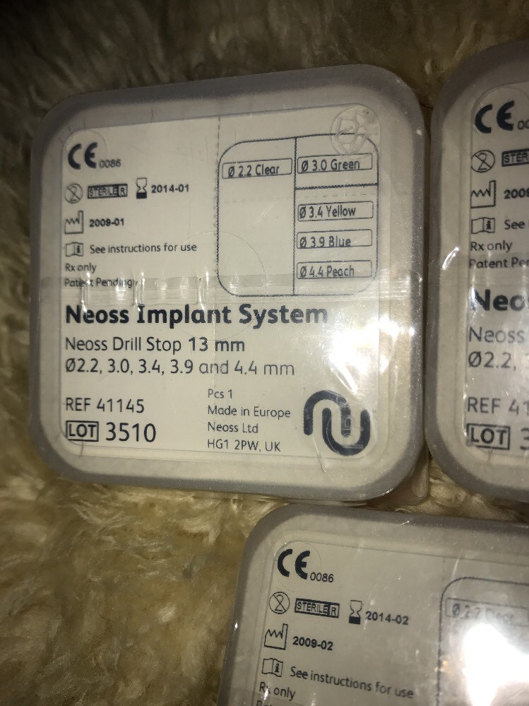 Dental Implant, NEOSS Drill Stop 13mm 2.2, 3.0, 3.4, 3.9, 4.4mm Sealed