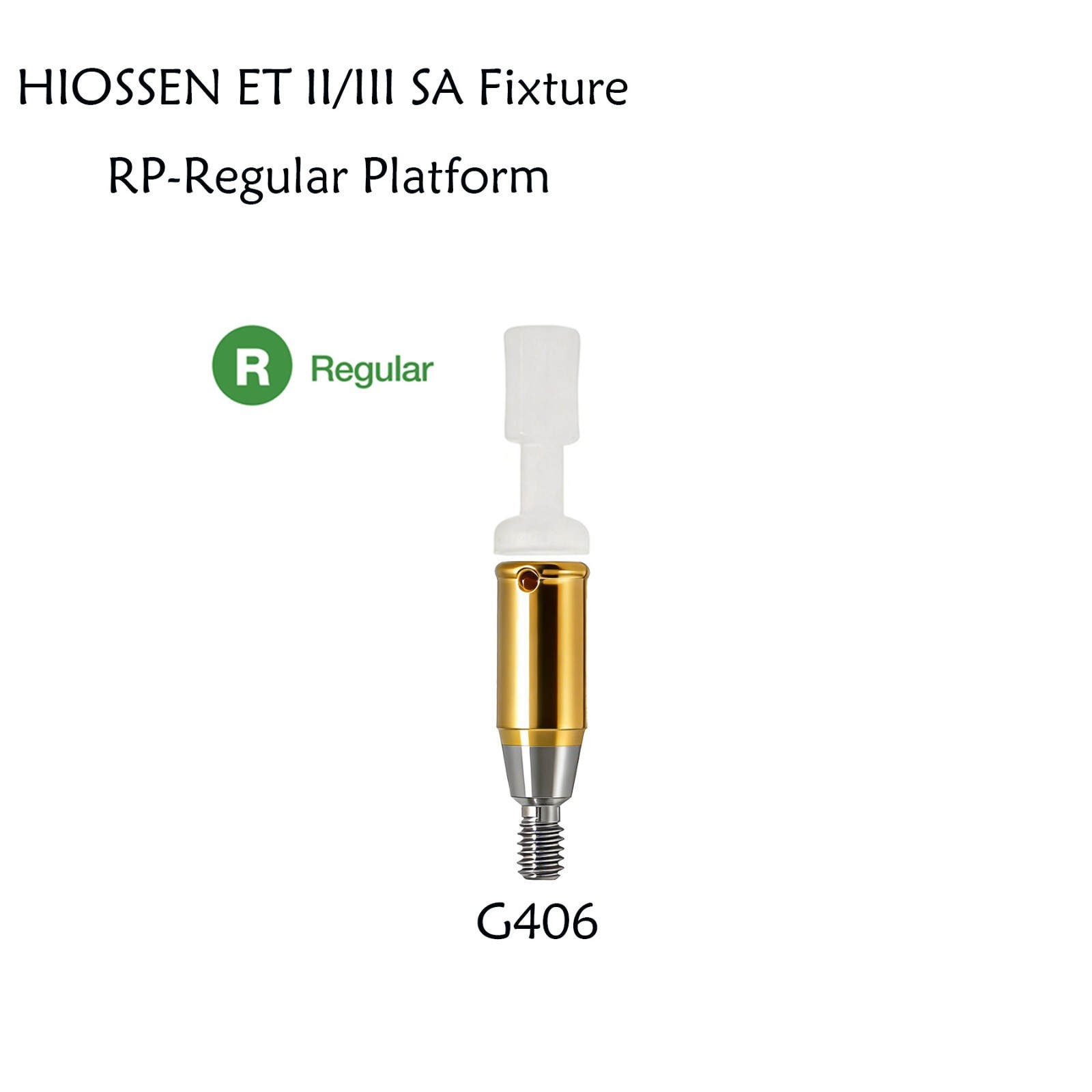 Hiossen Implant System Dental Locator Titanium Abutment Set Regular 1-7.0mm GH