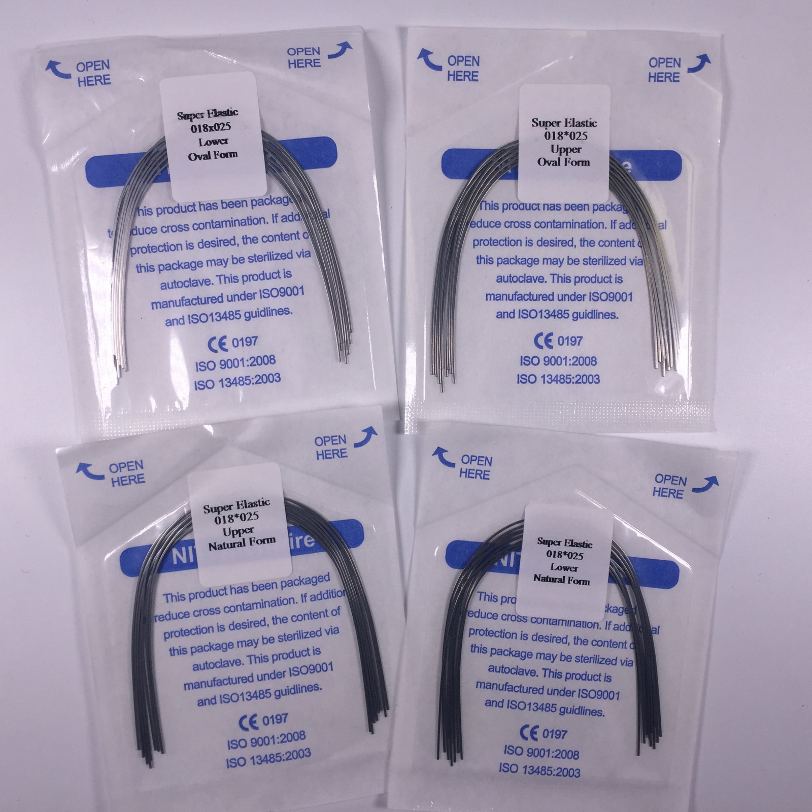 5 Bags Dental Niti Super Elastic Arch Wires Rectangular Ortho Natural/Oval Form