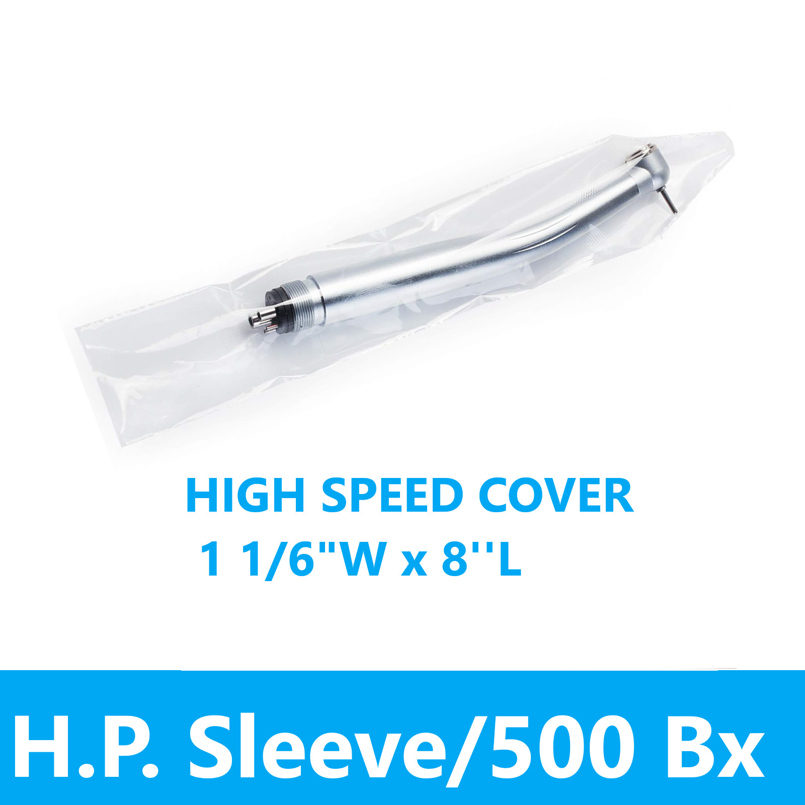 Dental Plastic sheath cover for High speed handpiece 1″X 8″ 500 Pcs/box sleeve