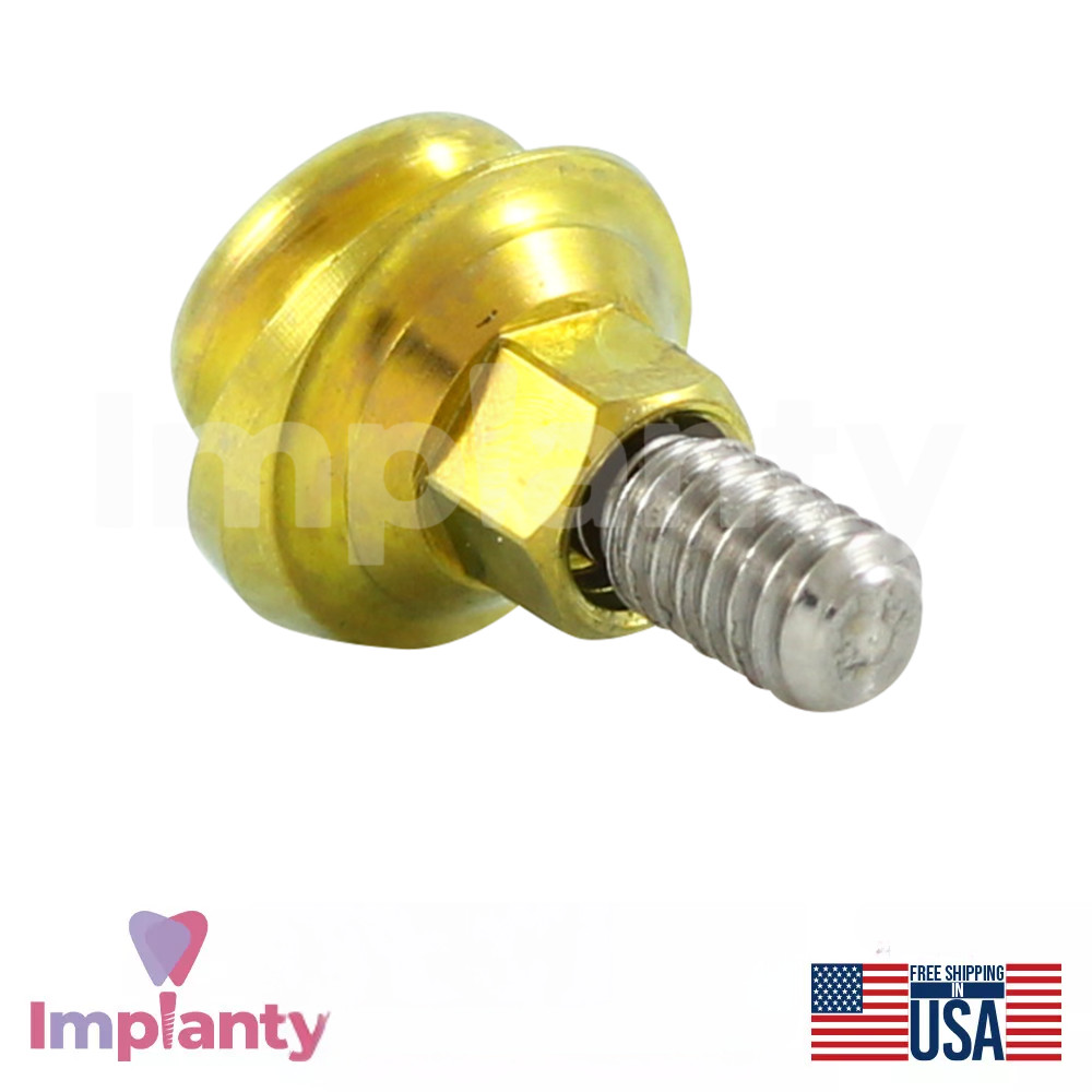 5x Dental Angulated 18° Lock Attachment Soft Set Titanium Int Hex 2.42mm