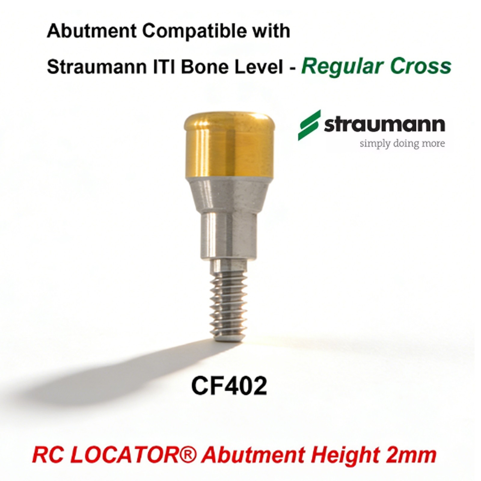 Dental Ti Locator Fits Straumann Bone Level NC/RC Internal Hexagonal Connection