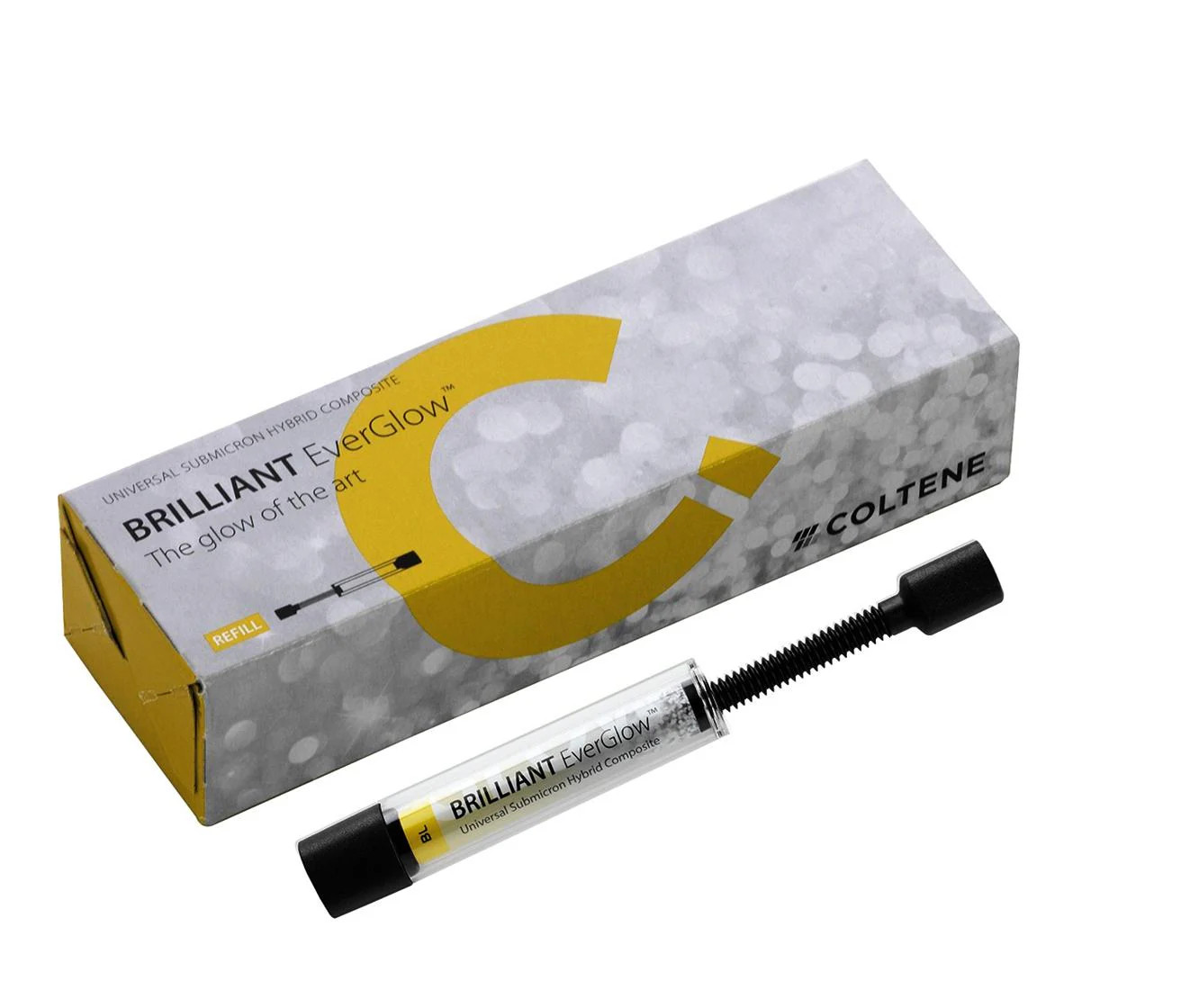 Coltene Whaledent Brilliant EverGlow Universal Composite Optimal Thixotropy.