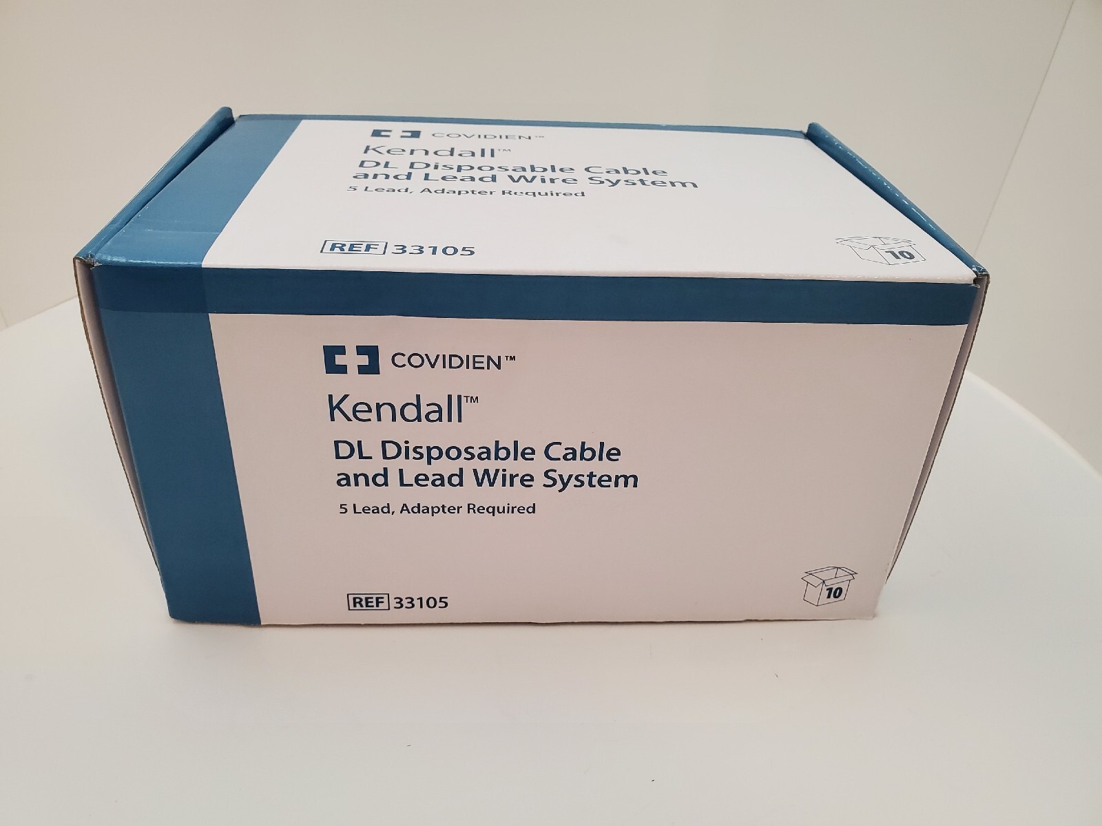Box of (10) Covidien Kendall DL 5 Lead Disposable Cable and Lead System 33105