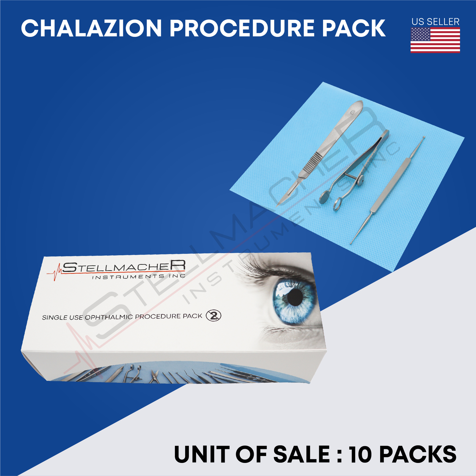 Single Use Chalazion Procedure Pack – 10 Packs Box