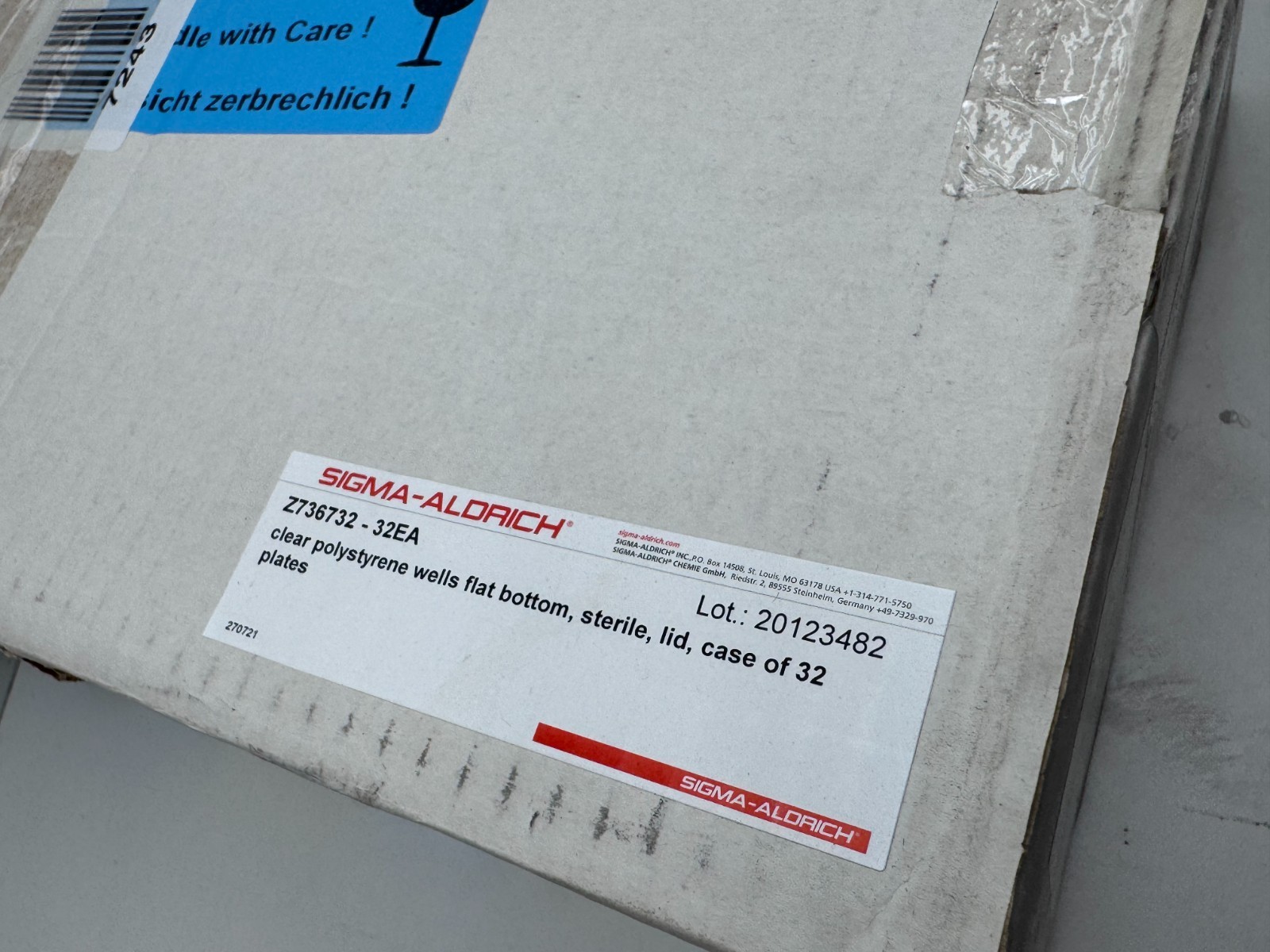 (32) Greiner Bio-One 781098 384-Well F-BOTTOM Cell Culture Microplate EXPIRED