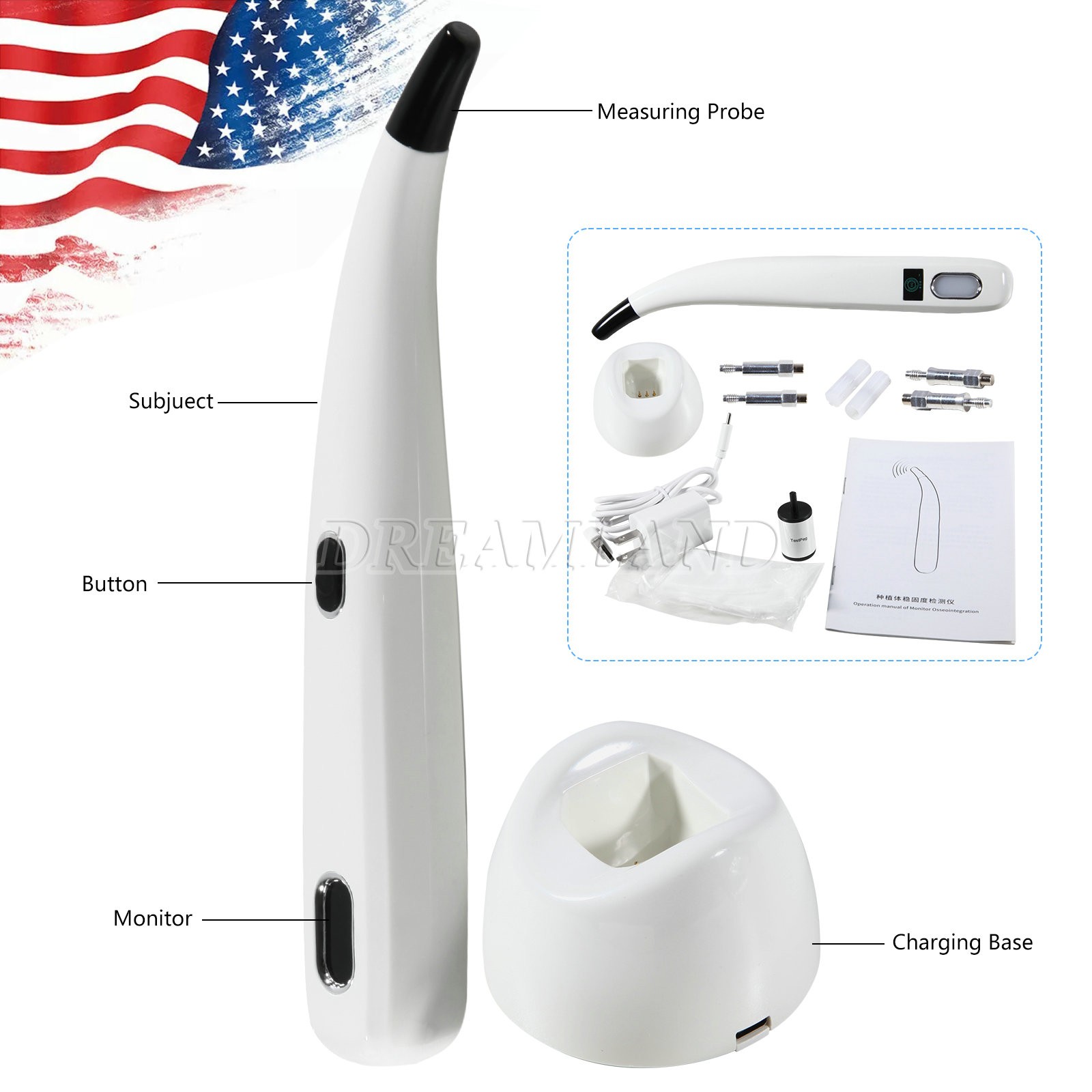 Dental Implant Osseointegration Implant Stability Measurement Monitor Tester