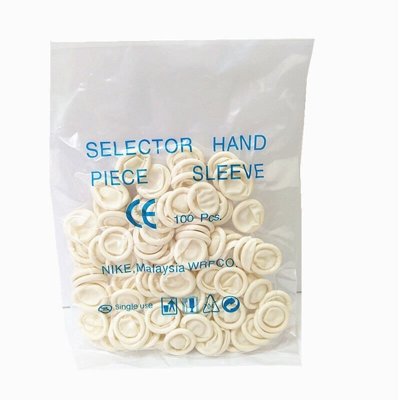 Dental Disposable Latex Scaler Finger Handpiece Sheath Protective Sleeves Cover