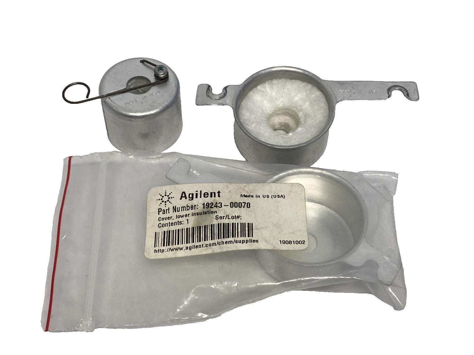 AGILENT ECD Lower Insulation Covers & Insulation Cup 19243-00070 19234-60720