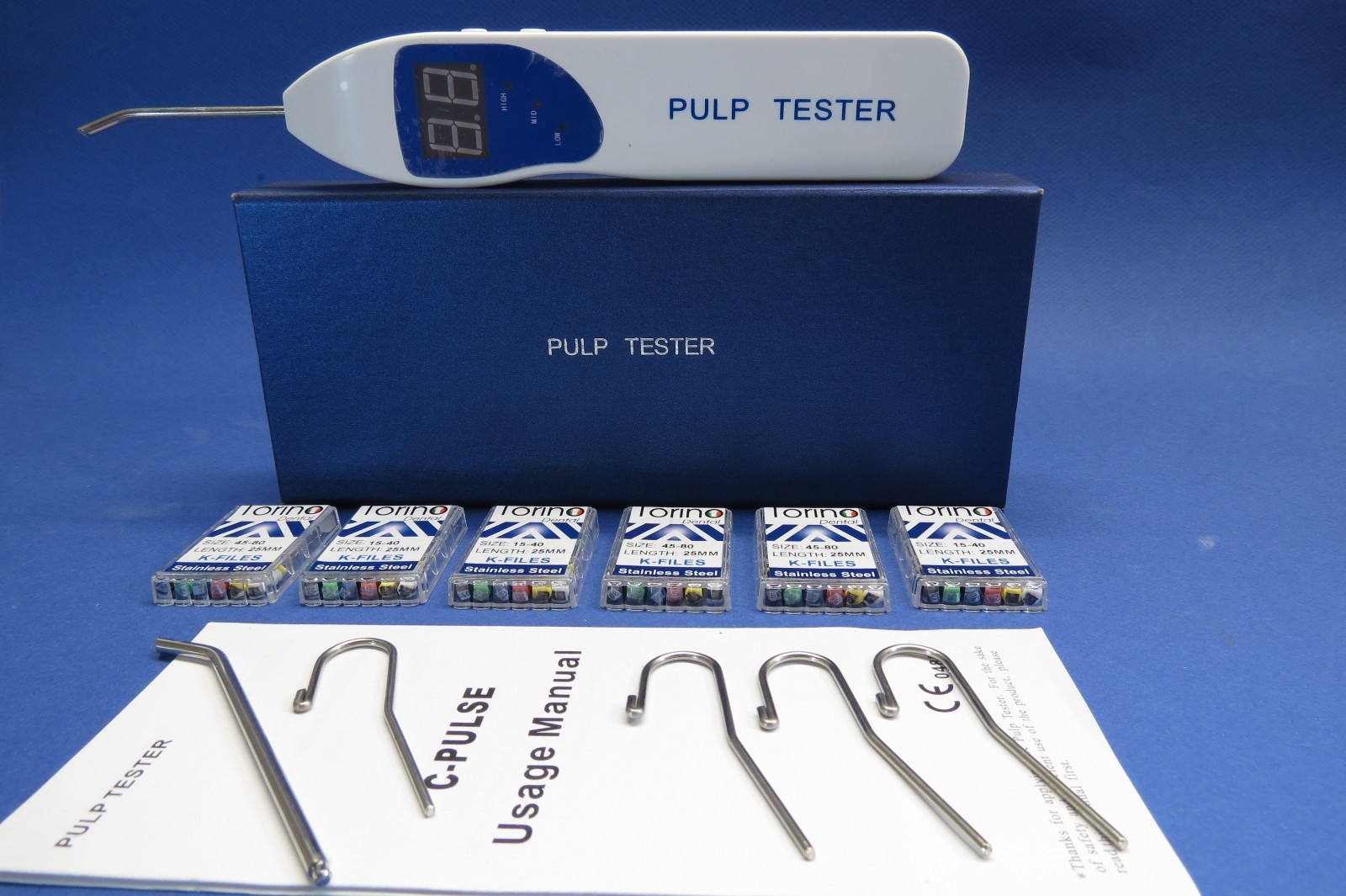 Pulp Tester Digital C-PULSE Endodontics Equipment Dental System FREE 6 K-Files