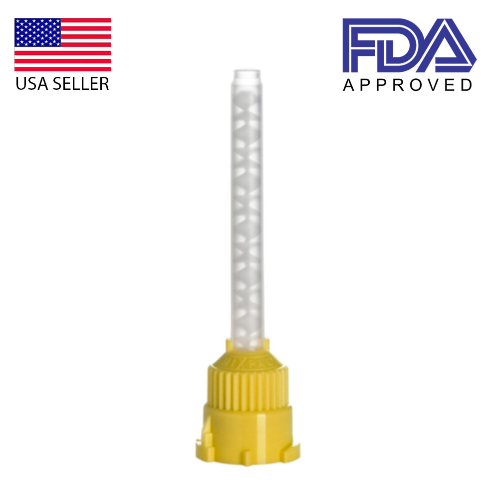 MixPac HP Mixing Tips Yellow 4.2mm for Light Body Impression Material 50Tips/Bag